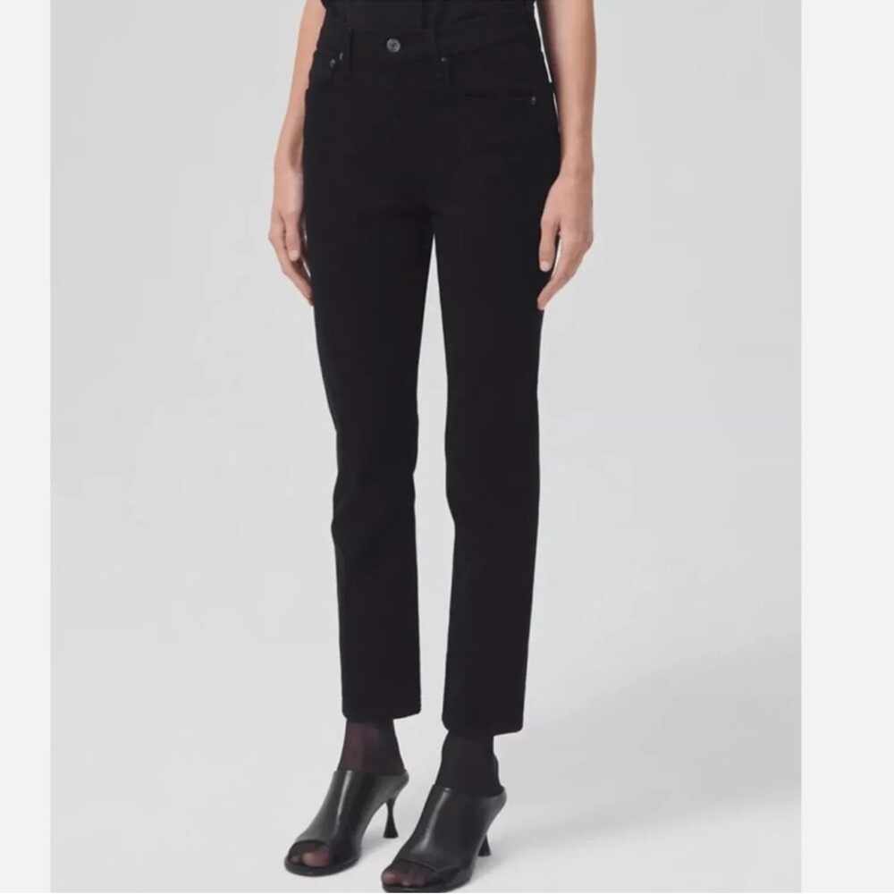AGOLDE Black straight Leg Jeans